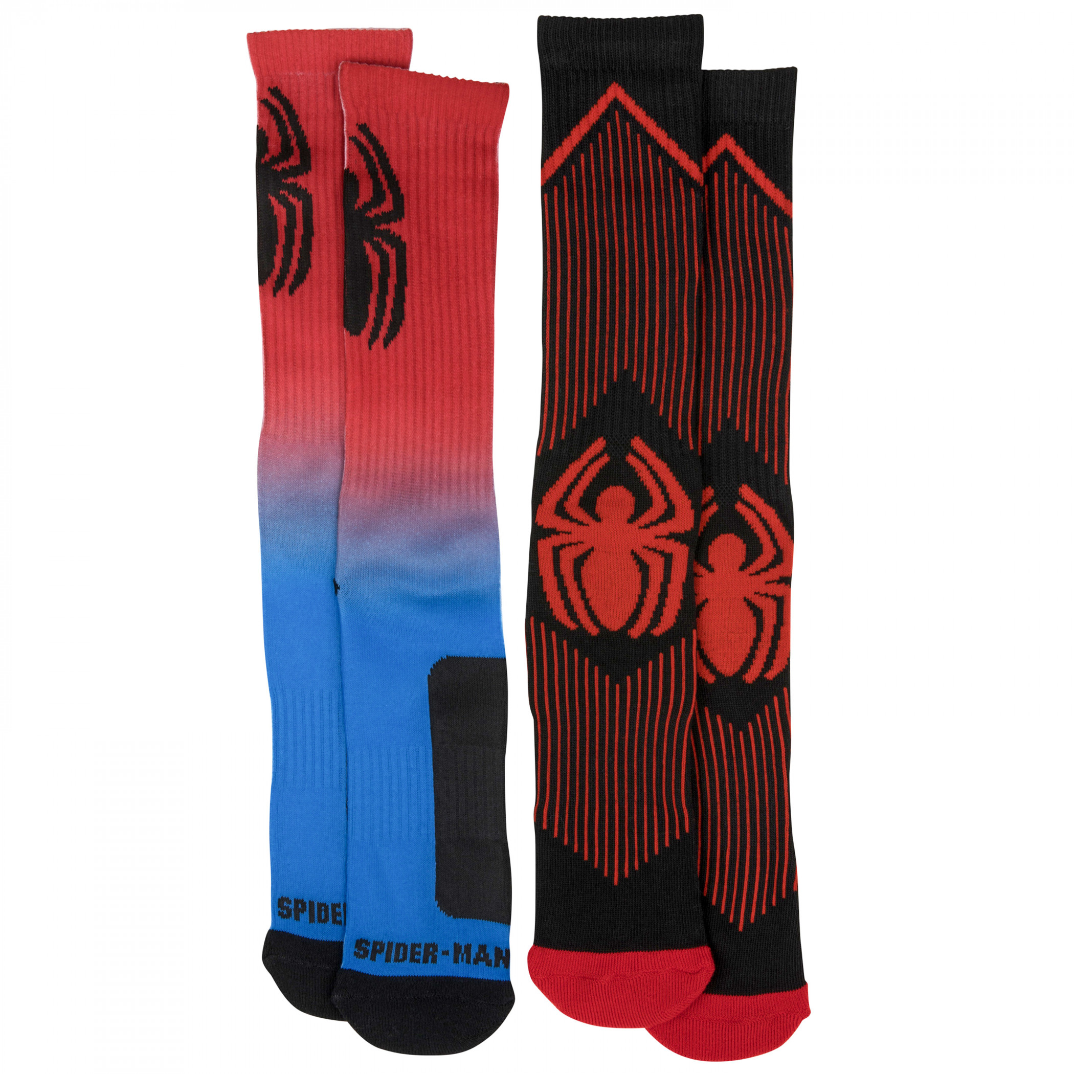 Spider-Man Dark Neon 2-Pair Pack of Athletic Socks